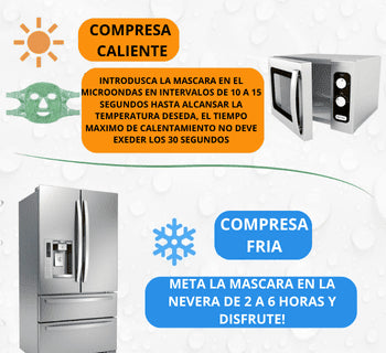 MASCARA FACIAL DE GEL FRIO Y CALOR